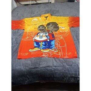 Vintage 1990's‎ Super Cool Retro Hip Hop Men's Button Down Shirt Size L New NOS